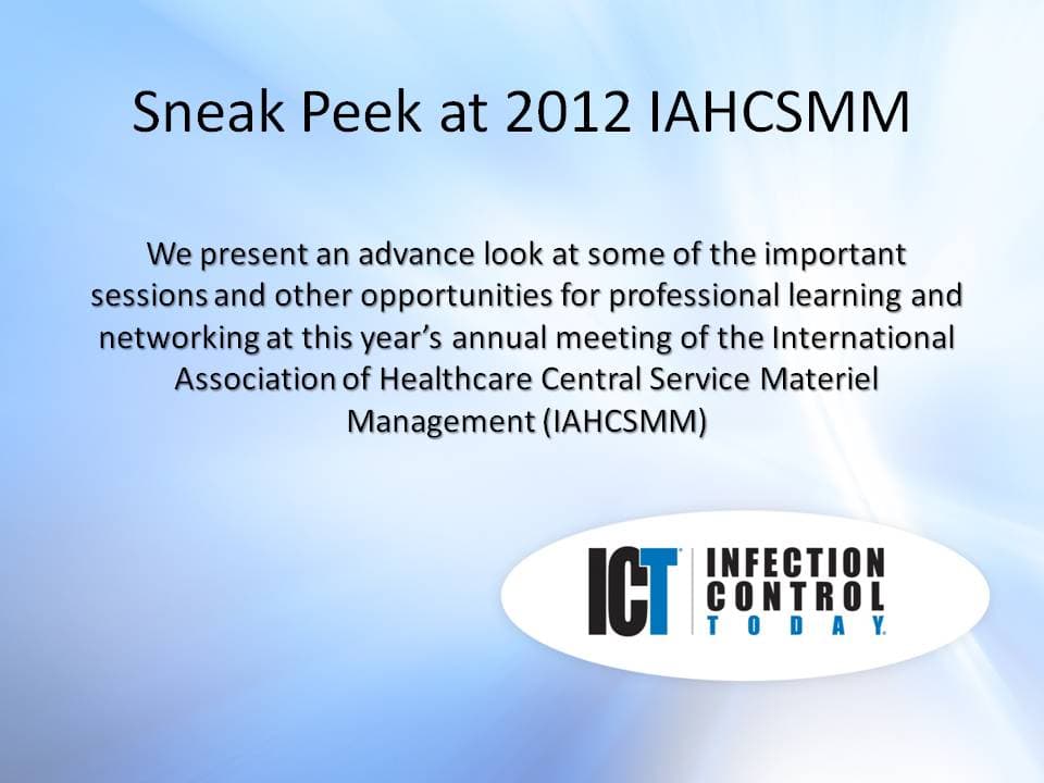 Sneak Peek at 2012 IAHCSMM