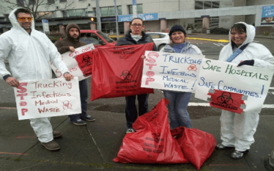 Activists Demonstrate for Safe Disposal of Medical Waste