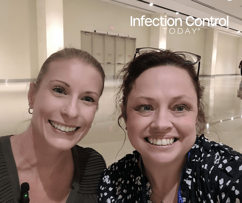 Brooke Hossfeld, MPH, CIC, MLS (ASCP)CM with Infection Control Today's Tori Whitacre Martonicz