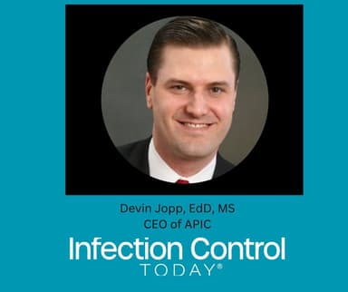 Devin Jopp, EdD, MS, is the chief executive officer of the Association for Professionals in Infection Control & Epidemiology (APIC)