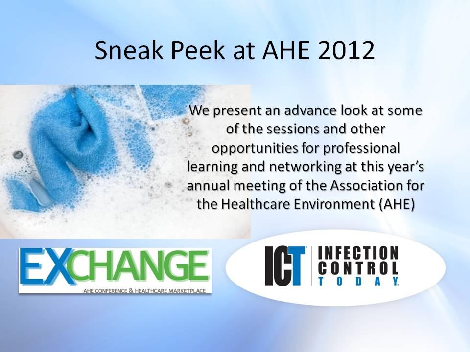 Sneak Peek at AHE 2012